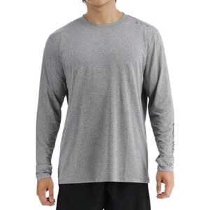 REI Co‑op |‎ Mens Sahara Long‑Sleeve Athletic Workout T Shirt in Grey